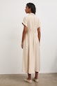 Oblečenie Šaty s rozšíreným strihom s viskózou RS26-SUD803 béžová