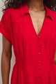 Sukienka rozkloszowana z wiskozą RS26-SUD803 czerwony