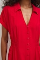 Sukienka rozkloszowana z wiskozą RS26-SUD803 czerwony