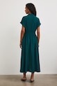 Oblečenie Šaty s rozšíreným strihom s viskózou RS26-SUD803 tyrkysová