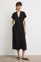 Sukienka rozkloszowana z wiskozą RS26-SUD803 czarny RS26