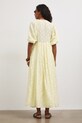 Odzież Sukienka rozkloszowana z wiskozą RS26-SUD804 żółty