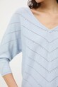 Medicine sweter damski ażurowy RS26-SWD041 niebieski