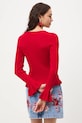 Oblečení Svetr dámský se strukturovanou viskózou RS26-SWD406 červená