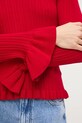 Svetr dámský se strukturovanou viskózou RS26-SWD406 červená