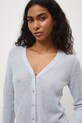 Medicine kardigan damski lniany niebieski RS26-SWD505