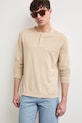 Medicine pánsky sveter s ľanom RS26-SWM500 béžová RS26