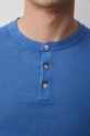 Medicine sweter męski z bawełny i lnu RS26-SWM500 niebieski