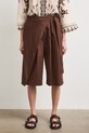 Bermudy damskie bawełniane gładkie RS26-SZD909 brązowy RS26