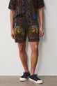Medicine szorty męskie z domieszką lnu RS26-SZM650 multicolor RS26