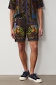 Medicine szorty męskie z domieszką lnu RS26-SZM650 multicolor RS26