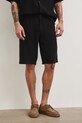 Medicine szorty chino męskie z lnem RS26-SZM821 czarny RS26