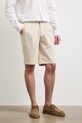 Szorty chino męskie z dodatkiem lnu regular waist RS26-SZM904 beżowy RS26