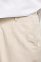 Szorty chino męskie z dodatkiem lnu regular waist beżowy RS26-SZM904