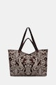 Torebka shopper damska bawełniana brązowy RS26-TCD901