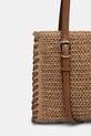 Akcesoria Torebka koszyk damska pleciona RS26-TOD702 beżowy