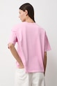 Odzież T-shirt bawełniany damski gładki RS26-TSD020 różowy