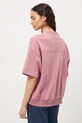 Oblečenie Bavlnené tričko dámske interlock bez vzoru RS26-TSD040 ružová