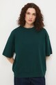 Bavlněné tričko dámské interlock bez vzoru RS26-TSD040 zelená RS26