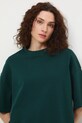 Bavlněné tričko dámské interlock bez vzoru zelená RS26-TSD040