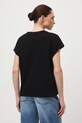 Oblečení Bavlněné tričko dámské interlock bez vzoru RS26-TSD041 černá