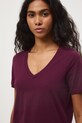 Medicine t-shirt damski bawełniany bordowy RS26-TSD052