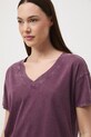 Medicine t-shirt oversize damski bawełniany fioletowy RS26-TSD060