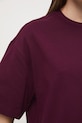 t-shirt damski bawełniany RS26-TSD063 bordowy
