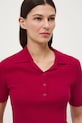 Tričko dámské s límečkem červená RS26-TSD200