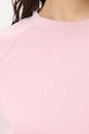 T-shirt damski gładki z modalem RS26-TSD402 różowy