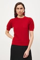 Tričko dámské se strukturovanou viskózou červená RS26-TSD403