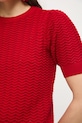 Tričko dámské se strukturovanou viskózou RS26-TSD403 červená