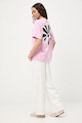 Medicine t-shirt oversize damski bawełniany różowy RS26-TSD451