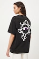 Medicine t-shirt oversize damski bawełniany RS26-TSD451 szary