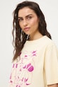 Medicine t-shirt oversize damski bawełniany RS26-TSD452 żółty
