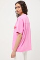 MEDICINE t-shirt oversize damski bawełniany różowy RS26-TSD452