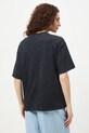 Medicine t-shirt oversize damski bawełniany szary RS26-TSD455