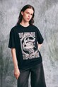 Medicine t-shirt oversize damski bawełniany RS26-TSD458 szary RS26