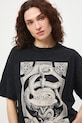 Medicine t-shirt oversize damski bawełniany RS26-TSD458 szary