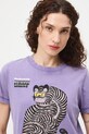 Medicine t-shirt damski bawełniany RS26-TSD459 fioletowy