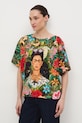 T-shirt bawełniany damski z kolekcji Frida multicolor RS26-TSD480