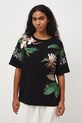 Medicine t-shirt oversize damski bawełniany czarny RS26-TSD501