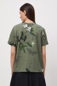 Odzież Medicine t-shirt damski bawełniany z elastanem RS26-TSD504 zielony