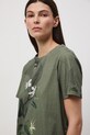 Medicine t-shirt damski bawełniany z elastanem RS26-TSD504 zielony