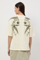 Odzież Medicine t-shirt oversize damski bawełniany RS26-TSD507 żółty