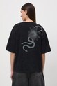 Odzież Medicine t-shirt oversize damski bawełniany RS26-TSD507 czarny