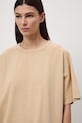 Medicine t-shirt oversize damski bawełniany RS26-TSD510 beżowy