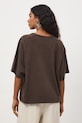 Odzież Medicine T-shirt oversize damski bawełniany RS26-TSD510 brązowy
