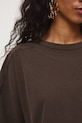 Medicine T-shirt oversize damski bawełniany RS26-TSD510 brązowy