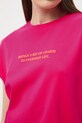Medicine T-shirt oversize damski bawełniany z elastanem RS26-TSD653 różowy